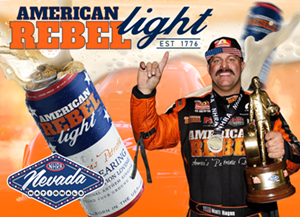 Matt Hagan Drives the American Rebel Light Beer Dodge//SRT Hellcat Funny Car to Victory at the 25th Annual Dodge NHRA Nevada Nationals