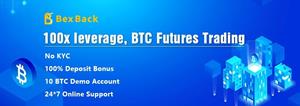 100x Leverage, No KYC, $50 Welcome Bonus, and Double Deposit Bonus — Trade Crypto Futures on BexBack