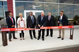 Magna Electronics Holly grand opening