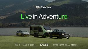 Evotrex to Debut World’s First Power-Generating RV Trailer at CES 2026