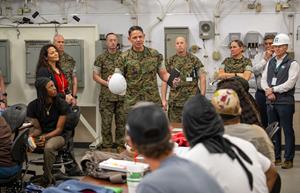 Marine Corps Enlisted Leaders Visit HII’s Ingalls Shipbuilding to Advance Veteran-to-Shipbuilding Workforce Pipeline