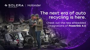 Solera Accelerates Innovation with Hollander Powerlink® New Embedded Integrations and Preview of Powerlink 4.0 to Help Recyclers Sell Smarter and Operate with Confidence