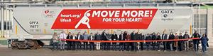 Ingredion & GATX Roll Out Heart Health Railcar Supporting American Heart Association