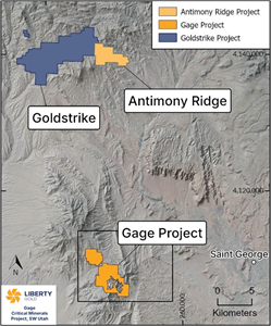 Liberty Gold Provides Year-End Update on Goldstrike and Critical Minerals Assets