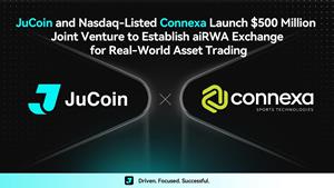 JuCoin and Nasdaq-Listed Connexa Launch $500 Million Joint Venture to Establish aiRWA Exchange for Real-World Asset Trading