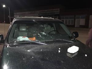 Vandalism damage to Light of the World congregant’s car