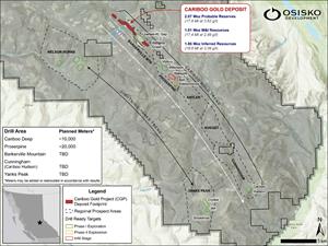 Osisko Development Launches Fully-Funded 70,000-Meter Exploration Drilling Campaign Targeting New Discoveries at Cariboo Gold Project
