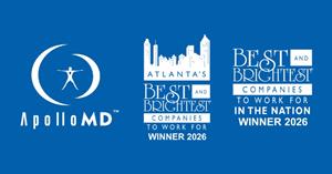 ApolloMD Earns National and Atlanta Best and Brightest Companies to Work For® Honors for Second Straight Year