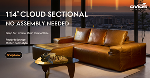 OVIOS Unveils the 114-Inch Cloud Sectional Sofa: A Blend of Luxury, Comfort, and Everyday Versatility