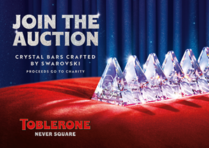 Mondelēz International Announces Toblerone Crystal Bar Crafted by Swarovski and Global Charity Auction