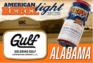 SWEET HOME ALABAMA: American Rebel (NASDAQ: AREB) Signs Powerhouse Partnership for American Rebel Light Beer with Industry Titan Gulf Distributing, Securing Statewide Saturation for "America’s Patriotic Beer"