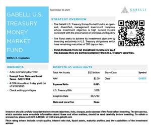GAMCO Investors, Inc. Reports Results for the Third Quarter 2025