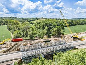Acrow’s Detour Rental Solution Enables Undisturbed Flow of Traffic During Bridge Replacement in Southern Iowa