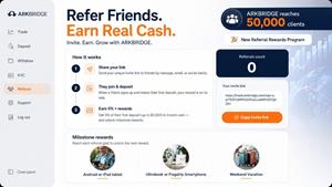 ARKBRIDGE Reaches 50,000 Clients and Launches New Referral Rewards Program