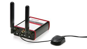 Figure 2: VN4610 with GNSS receiver and 802.11p WLAN antennas