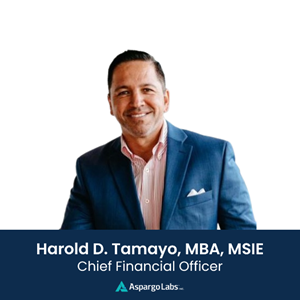 Aspargo Labs Appoints Harold D. Tamayo as CFO for Public Market Entry