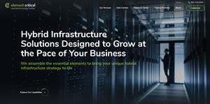 Element Critical, a leading provider of data center and hybrid colocation services driven by customer-centric solutions engineering expertise, announced a redesigned and rebranded website at www.elementcritical.com.