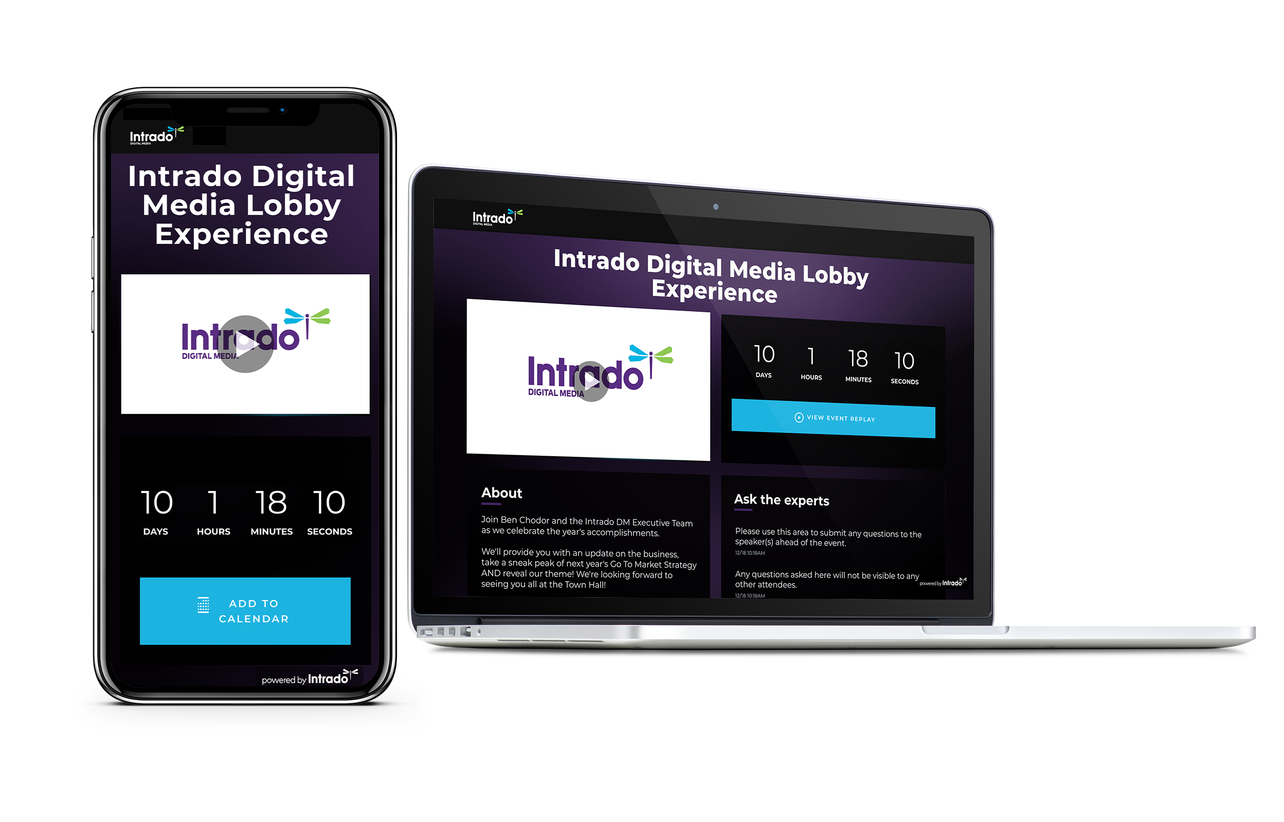 Pre-Webcast Lobby: Responsive Experience