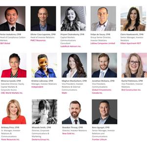 CIRI Congratulates the Latest Graduates of its Certified Professional in Investor Relations Program for Achieving the Prestigious CPIR Professional Designation