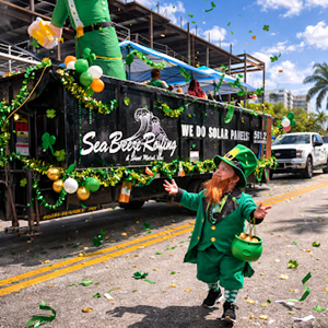 Sea Breeze Roofing Marks 15 Years in Business with Hometown Spirit at the Delray Beach St. Patrick’s Day Parade