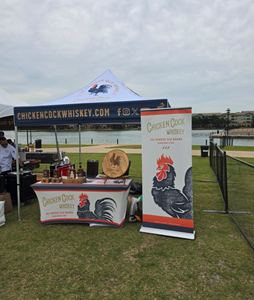 SplashTents.com Elevates Chicken Cock Whiskey Activation at Rare Dallas with Custom Branded Canopy Tent