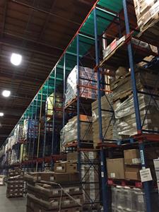 Frozen food warehouse with Viking Cold Solutions Thermal Energy Storage (TES) systems