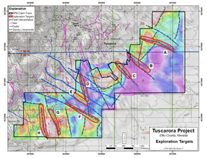 Tuscarora Targets Map- Geophysics