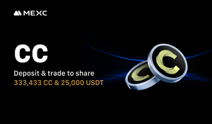 MEXC Lists Canton Network (CC) with Zero-Fee Trading and 333,433 CC & 25,000 USDT Airdrop+ Rewards