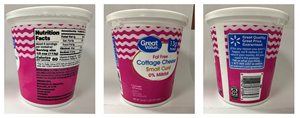 Saputo USA Recalls Great Value Cottage Cheese Because of Possible Health Risk