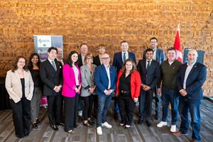 Canadian AI and business leaders meet with Minister Evan Solomon at Web Summit Vancouver