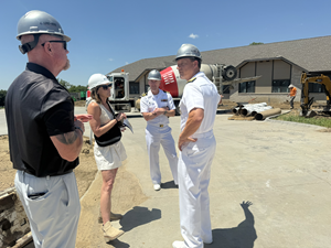 Rear Admiral Michael Nowakowski Tours Dunham House During Omaha Navy Week