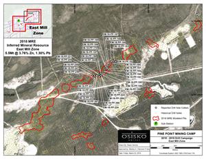 Pine Point Drill Results East Mill Zone K35