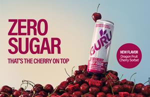GURU Organic Energy Redefines “New Year Energy” with New GURU Zero Dragon Fruit Cherry Sorbet