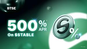 BTSE Unveils Stable Staking: A Major Initiative Offering Up to 500% APR