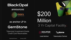 BlackOpal Secures $200M to Tokenize Brazilian Credit Card Receivables, Engineering Credit Risk Out of Emerging Market Yield