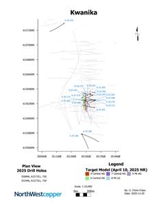 NorthWest Reports Results from Two Holes at Its Kwanika Property Highlighted by 26 Metres of 0.72% Copper and 1.30 g/t Gold (1.91% CuEq) from 268 Metres