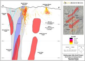 Figure 3: Northwest-Southeast Cross Section Map of Brownfield Targets