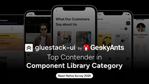 gluestack by GeekyAnts Top Contender in Component Library Category— React Native Survey 2025