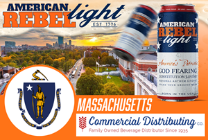 American Rebel Holdings, Inc. (NASDAQ: AREB) Adds Commercial Distributing Company to Accelerate American Rebel Light Beer’s National Distribution-First Growth Strategy in Massachusetts