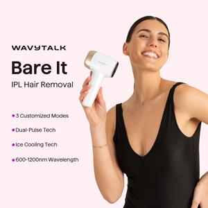 Achieve 97.34% Hair Reduction in Weeks with the Wavytalk Bare It, the New Wavytalk Hair Removal System with Ice-Cooling Technology