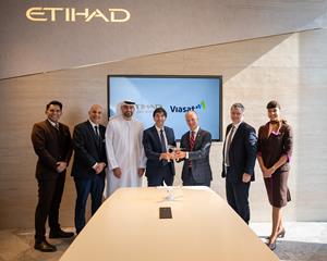 Etihad Airways enhances guest experience with expanded Viasat partnership, bringing seamless streaming and high-speed connectivity across majority fleet