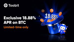 Toobit Announces New Limited-Time 18.88% APR for Bitcoin