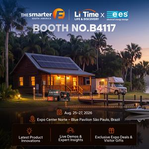 LiTime to Showcase LiFePO₄ Batteries and a New Plug-In Backup Power Solution at ees South America 2026