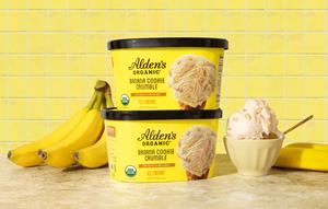 Alden’s Organic Goes Bananas with Launch of Banana Cookie Crumble Ice Cream