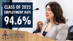 Western State College of Law Reports 94.6% Employment Rate for Class of 2025