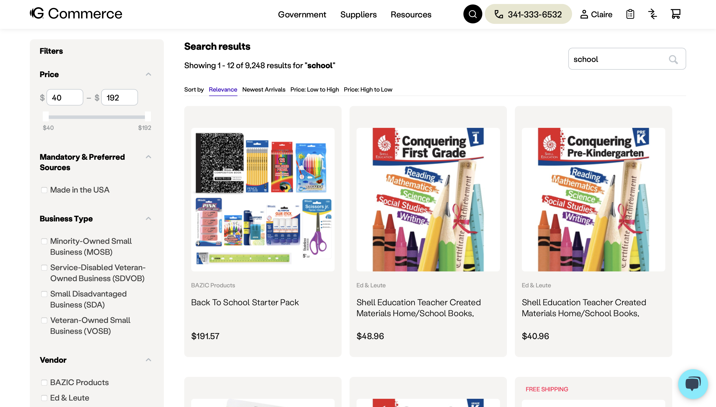 School Supplies Search Results - Mission Prep School E-Commerce Portal